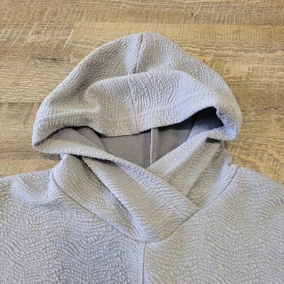 ZYIA | Active Gray Hoodie Texture Sweatshirt | Sz. XS - Picture 4 of 7